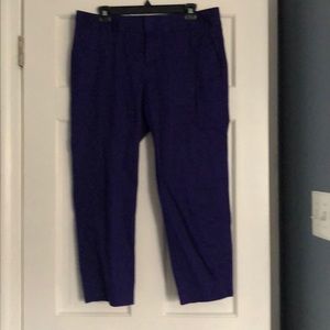 Purple ankle chinos